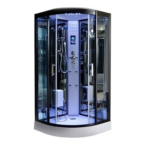 100cm x 100cm Black LowBase ShowerRoom